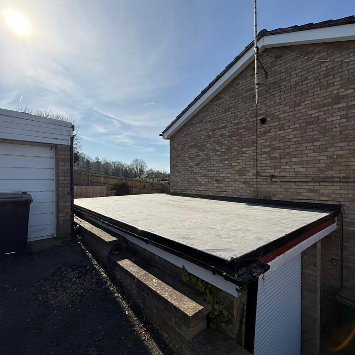 New epdm garage roof