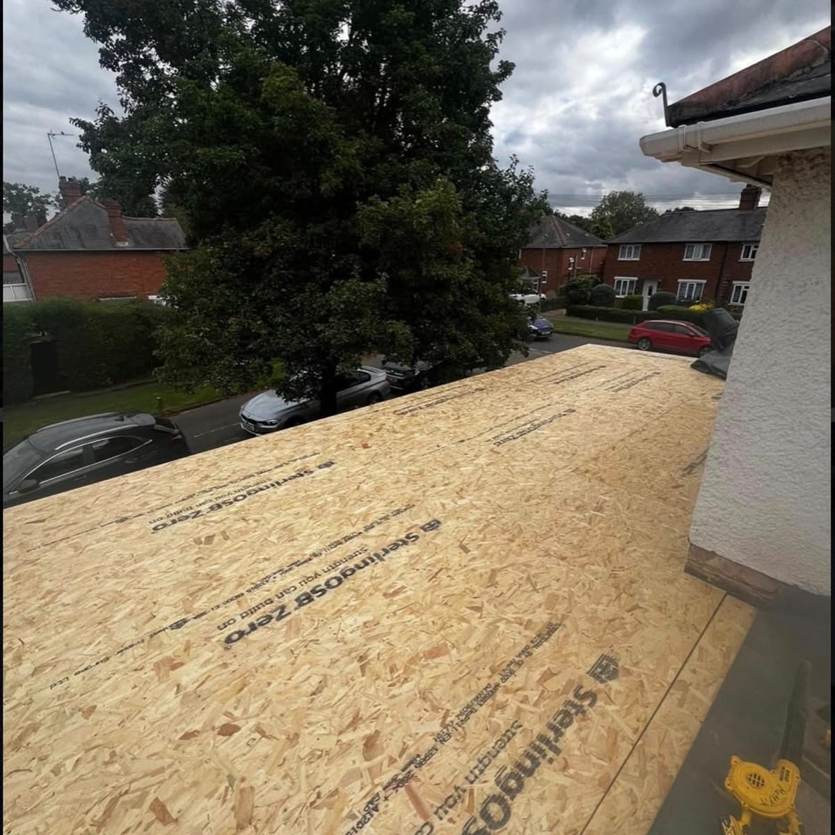 New decking for a flat roof
